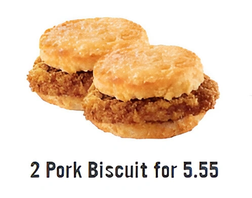 2 Pork Biscuit